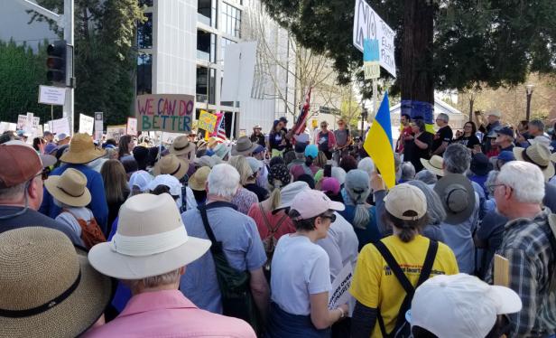 Hands Off rally