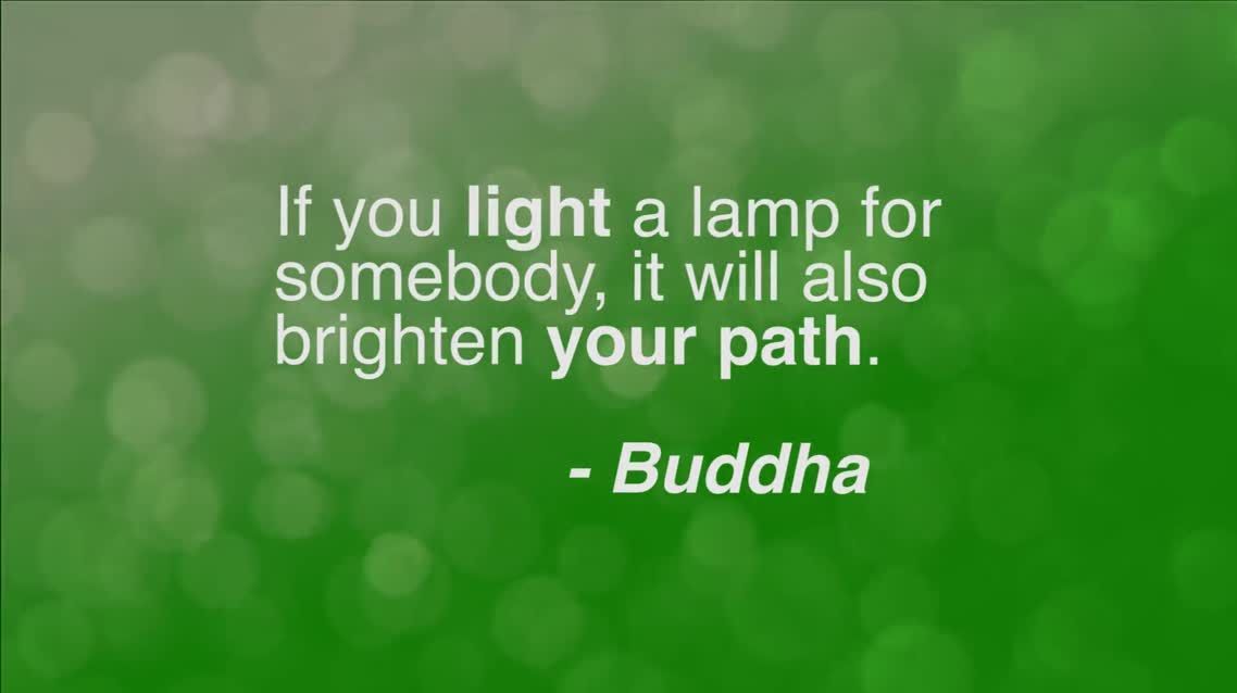 If you light a lamp